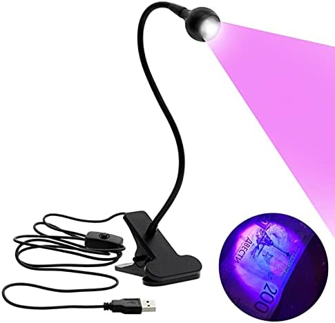 JZlamp USB Led מנורת שולחן מיני קליפ על גמישות בהיר מנורת LED מתכווננת דבק ציפורניים מייבש מזומנים מוצר רפואי גלאי עם