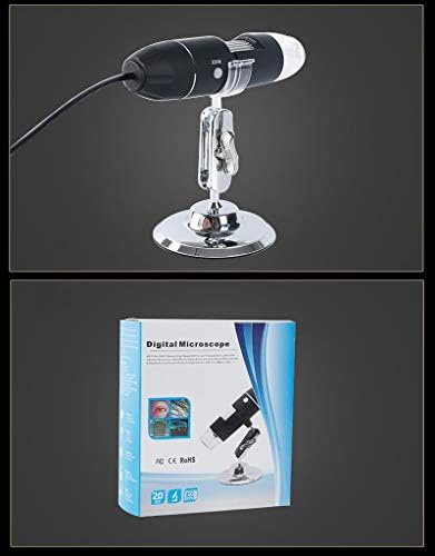 Meichoon 1600X דיגיטלי גמיש מיקרוסקופ אלקטרוני כף יד מיני USB מיקרוסקופ הגדלה מצלמה עם 8 LED HD אורות,תואם עם חלון 7