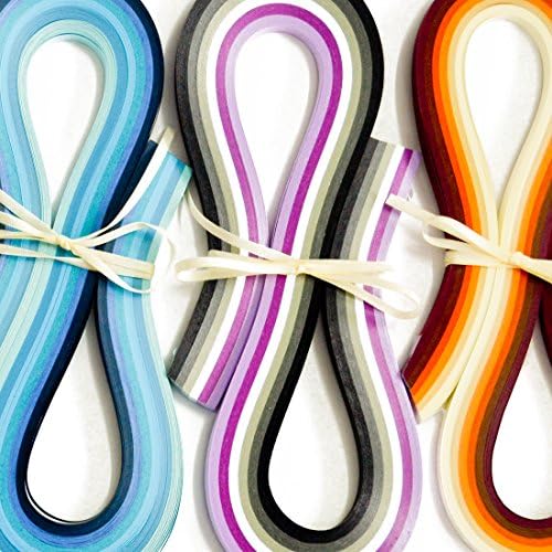 JUYA Multi-צבע קווילינג רצועות להגדיר 720 רצועות 36 צבעים 54 סנטימטר אורך/רצועת נייר ברוחב 3 מ מ