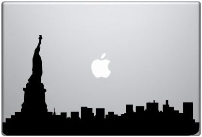 פסל החירות צללית של העיר ניו יורק Macbook Ipad מדבקות עור מדבקת מחשב נייד