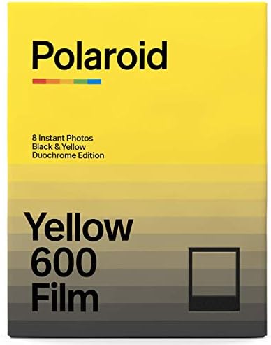 פולארויד Duochrome סרט 600 שחור & צהוב מהדורה שחור + אלבום + מטלית