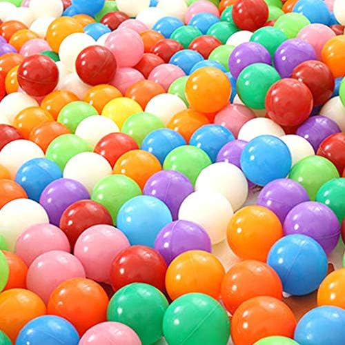 Zmarthumb - חבילה של 100 כדורים, 2.1 אינץ 'BPA חינם צבעוני הוכחה למחוץ משחק כדורים כדור בור, אוהל, מתנפחים, בריכת תינוקות,