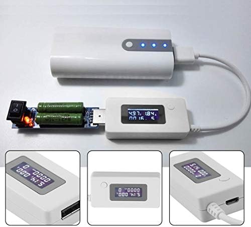 USB המתח והזרם לפקח על הבוחן גלאי נייד קיבולת חשמל בודק