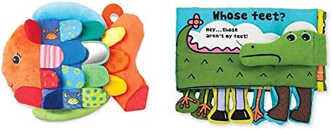 מליסה & דאג להעיף דג צעצוע התינוק (התפתחותית הצעצוע הטוב ביותר עבור תינוקות, פעוטות, בכל הגילאים) & רך ספר פעילות -