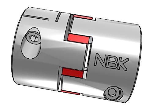 NBK MJC-95CS-RD-30-1 3/4 הלסת גמישה זוגיות, Clamping סוג, נשא קוטר 30 מ מ ו 1-3/4