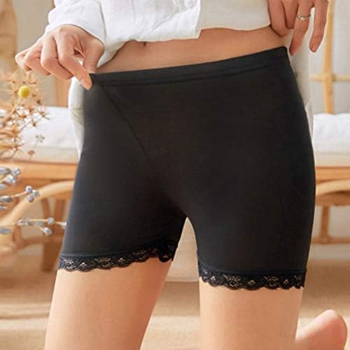 HIRIRI נשים בטיחות מכנסי תחרה יוגה מכנסיים למתוח תחתונים עבור בנות שמלות Boyshort חותלות לקצץ תחרה קצרים.