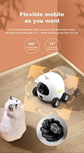 ECO-T 2021 מחמד רובוט עבור כלבים וחתולים,HD מלא 1080P, מצלמה WiFi, הטלפון הסלולרי שליטה באמצעות אפליקציה (2.4 G WiFi