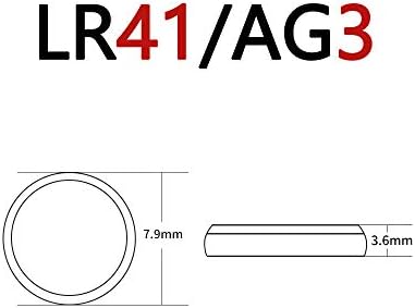 SKOANBE 20PCS LR41 384 192 AG3 SR41 1.5 V כפתור מטבע תא הסוללה.