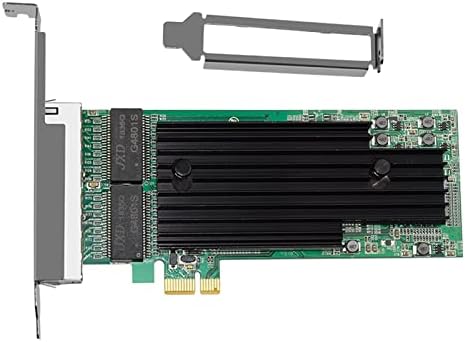 hahawali 4 יציאות PCI-E RJ45 שרת PCIe x1 מידע 82575 שבב 10/100 /1000Mbps LAN-שרת Quad-Port Gigabit Ethernet כרטיס רשת